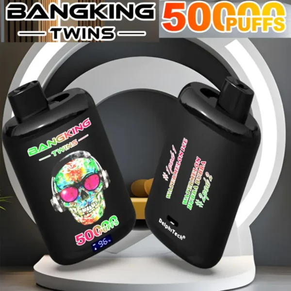 2 in 1 Vaper Bang King Twins 50k Puffs 50000 Dispposable Vape Free Shipping