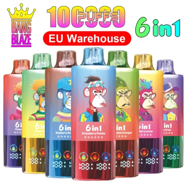 Bang Blaze 100k Puffs 100000 Disposable Vape 6 in 1 Free Shipping EU Warehouse