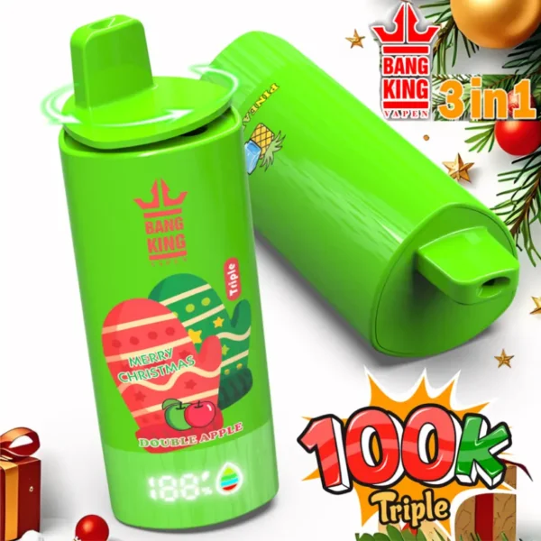 Bang King 100k Puffs Vape 3 in 1 Triple Merry Christams Gift Box 12 Flavors