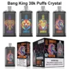 Bang King 30k Puffs Crystal Vape 30000 Disposbale Vaper Free Shipping