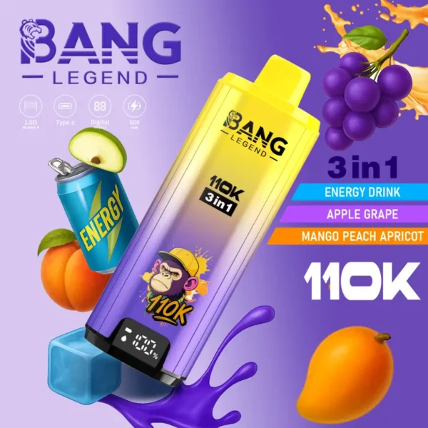 Bang Legend 110000 Puffs Retail Vape 3 in 1 Buy 2 Pieces Free Shipping
