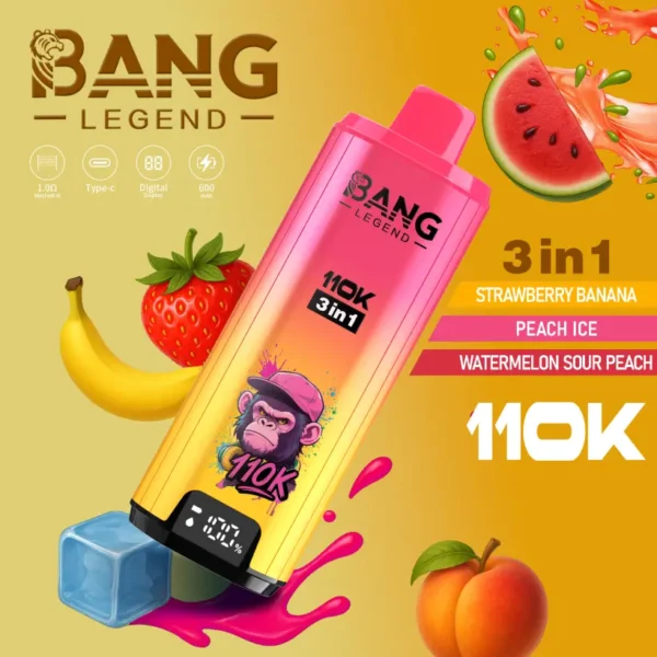 Bang Legend 110000 Puffs Retail Vape 3 in 1 Buy 2 Pieces Free Shipping