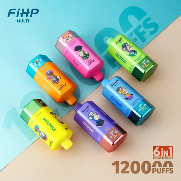 FIHP 120K Puffs 6 in 1 Disposable Vape 120000 Wholesale Free Shipping