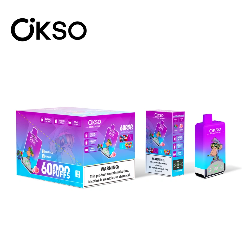 OKSO 60000 Puffs Double Flavor 2 in 1 Disposable Vape Free Shipping EU Warehouse 5 OKSO 60000 Puffs Double Flavor 2 in 1 Disposable Vape Free Shipping EU Warehouse