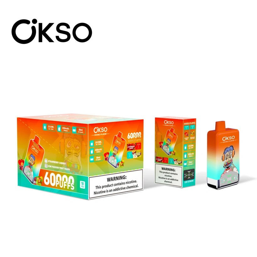 OKSO 60000 Puffs Double Flavor 2 in 1 Disposable Vape Free Shipping EU Warehouse 6 OKSO 60000 Puffs Double Flavor 2 in 1 Disposable Vape Free Shipping EU Warehouse