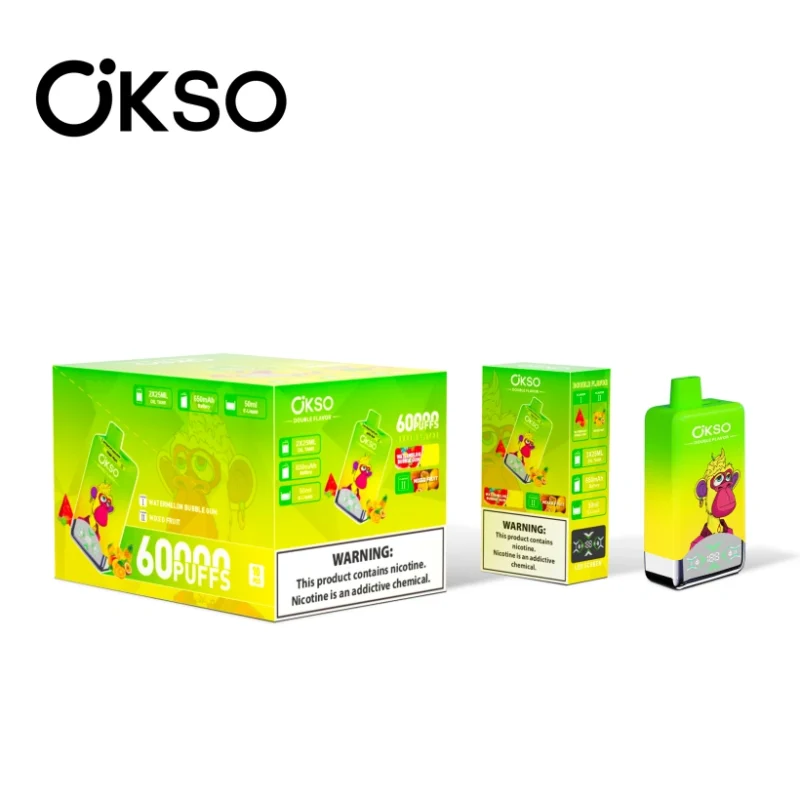 OKSO 60000 Puffs Double Flavor 2 in 1 Disposable Vape Free Shipping EU Warehouse