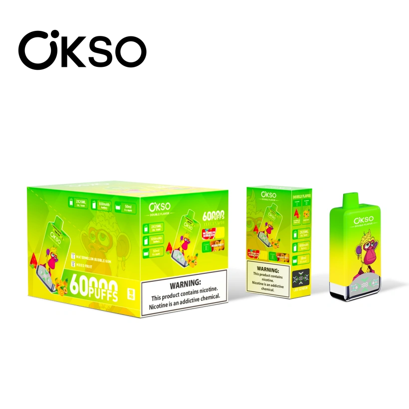 OKSO 60000 Puffs Double Flavor 2 in 1 Disposable Vape Free Shipping EU Warehouse 2 OKSO 60000 Puffs Double Flavor 2 in 1 Disposable Vape Free Shipping EU Warehouse