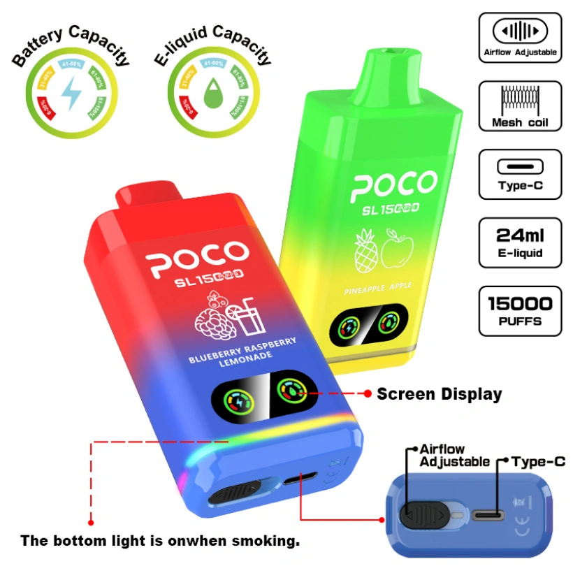 POCO SL 15000 Puffs Disposable Vape Wholesale Free Shipping EU Warehouse 3 POCO SL 15000 Puffs Disposable Vape Wholesale Free Shipping EU Warehouse