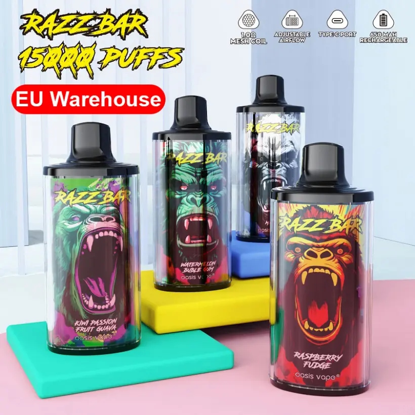 Razz Bar 15000 Puffs Disposable Vape Wholesale Free Shipping EU Warehouse 1 Razz Bar 15000 Puffs Disposable Vape Wholesale Free Shipping EU Warehouse