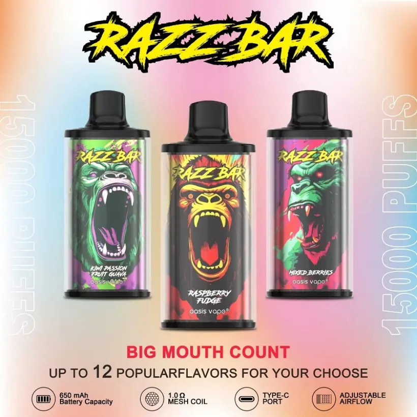 Razz Bar 15000 Puffs Disposable Vape Wholesale Free Shipping EU Warehouse 3 Razz Bar 15000 Puffs Disposable Vape Wholesale Free Shipping EU Warehouse