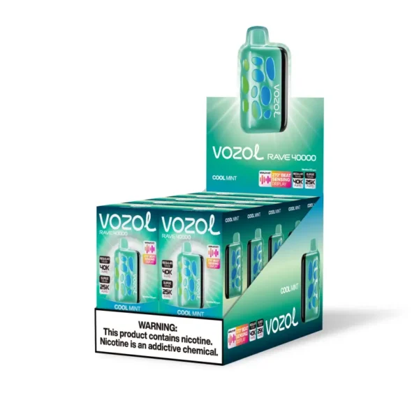 Vozol Rave 40000 Puffs 40K Disposable Vape Dual Power Mode Free Shipping EU Warehouse