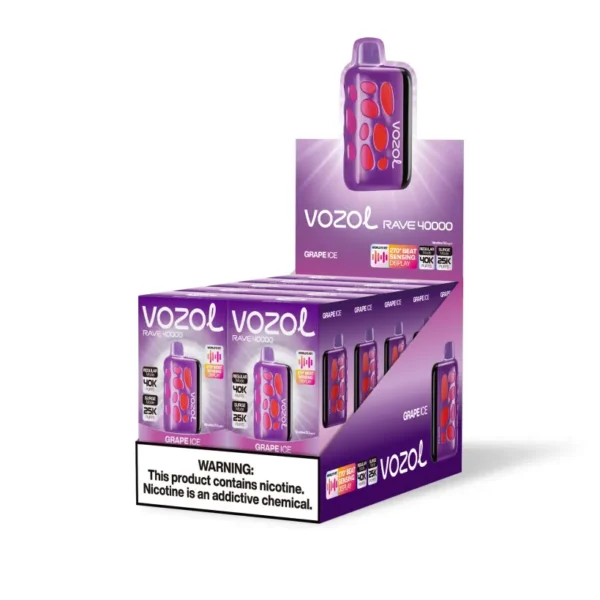 Vozol Rave 40000 Puffs 40K Disposable Vape Dual Power Mode Free Shipping EU Warehouse