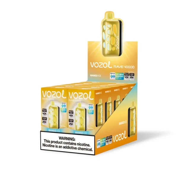 Vozol Rave 40000 Puffs 40K Disposable Vape Dual Power Mode Free Shipping EU Warehouse
