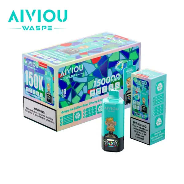 WASPE 150000 Puffs AIVIOU Disposable Vape 6 in 1 Wholesale Free Shipping EU Warehouse 14 WASPE 150000 Puffs AIVIOU Disposable Vape 6 in 1 Wholesale Free Shipping EU Warehouse