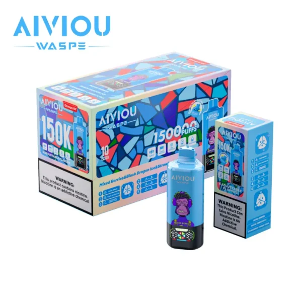 WASPE 150000 Puffs AIVIOU Disposable Vape 6 in 1 Wholesale Free Shipping EU Warehouse 15 WASPE 150000 Puffs AIVIOU Disposable Vape 6 in 1 Wholesale Free Shipping EU Warehouse