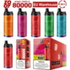 ZOOY 80k Puffs Disposable Vape King Triple 80000 3 in 1 EU Warehouse