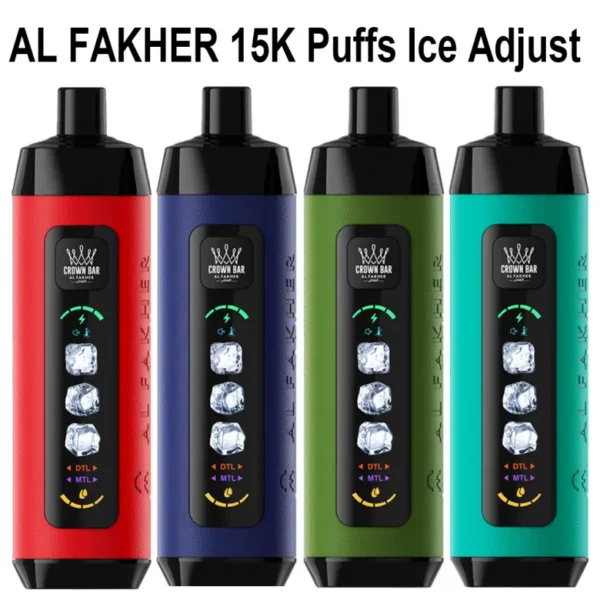 Al Fakher 15K Puffs Ice Adjust Disposable Vape Pen 15000 Free Shipping