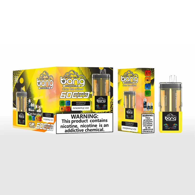 Bang 60000 Puffs 60k 2 in 1 Refillable Crystal Disposable Vape 2 x 10 ml E-Liquid 2 Bang 60000 Puffs 60k 2 in 1 Refillable Crystal Disposable Vape 2 x 10 ml E-Liquid