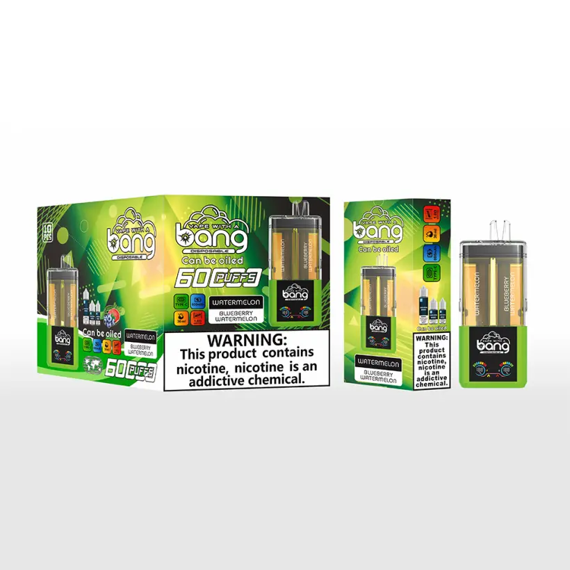 Bang 60000 Puffs 60k 2 in 1 Refillable Crystal Disposable Vape 2 x 10 ml E-Liquid 7 Bang 60000 Puffs 60k 2 in 1 Refillable Crystal Disposable Vape 2 x 10 ml E-Liquid