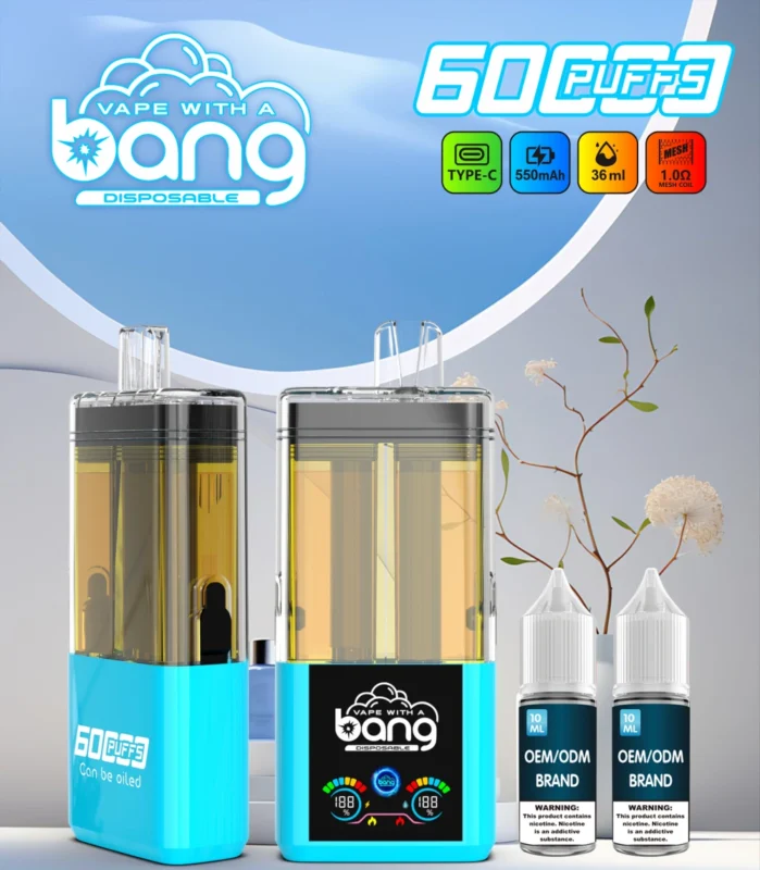 12 Flavors, 60k Puffs & Free EU Shipping: The Bang 2-in-1 Refillable Vape Guide 2 Bang 60000 Puffs 60k 2 in 1 Refillable Crystal Disposable Vape 2 x 10 ml E-Liquid