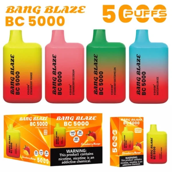 Bang Blaze BC5000 Puffs Cheap Disposable Vape Wholesale Free Shipping