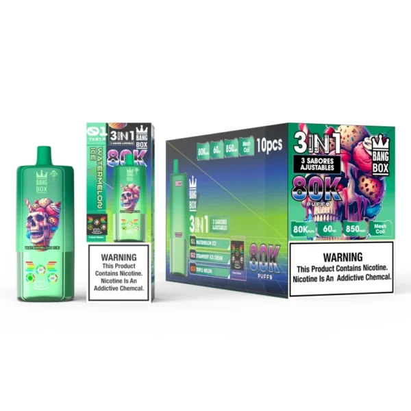Bang Box 80k Puffs 3 in 1 Triple Disposable Vape Wholesale 80000 Free Shipping