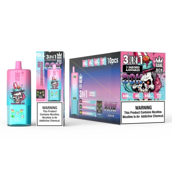 Bang Box 80k Puffs 3 in 1 Triple Disposable Vape Wholesale 80000 Free Shipping