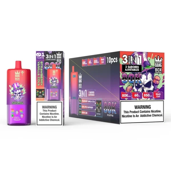 Bang Box 80k Puffs 3 in 1 Triple Disposable Vape Wholesale 80000 Free Shipping