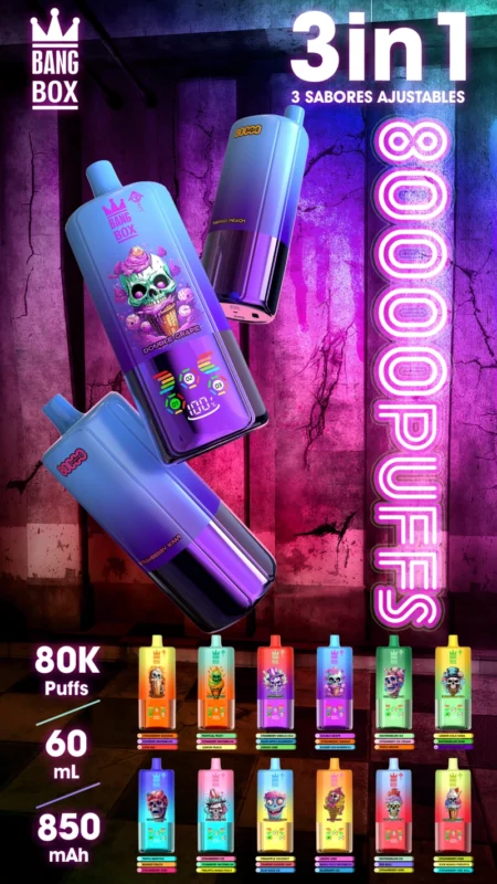 Bang Box 80k Puffs 3 in 1 Triple Disposable Vape Wholesale 80000 Free Shipping