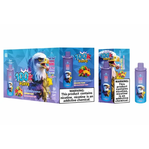 Bang King 100000 Puffs 100k Disposable Vape 3 in 1 Triple Flavors Free Shipping Wholesale