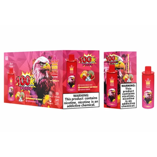 Bang King 100000 Puffs 100k Disposable Vape 3 in 1 Triple Flavors Free Shipping Wholesale