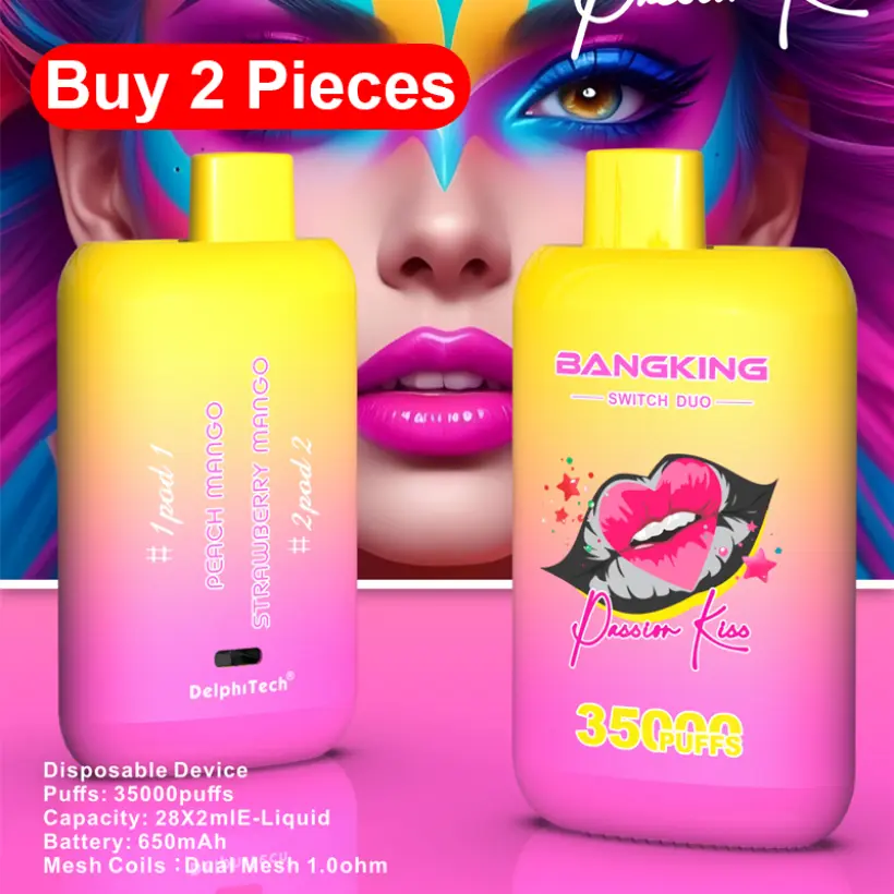 Bang King 35000 Puffs Retile Vape Swith Duo 2 in 1 Buy 2 Pieces Single Pack 1 Bang King 35000 Puffs Retile Vape Swith Duo 2 in 1 Buy 2 Pieces Single Pack