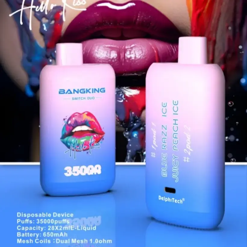 Bang King 35000 Puffs Retile Vape Swith Duo 2 in 1 Buy 2 Pieces Single Pack 2 Bang King 35000 Puffs Retile Vape Swith Duo 2 in 1 Buy 2 Pieces Single Pack