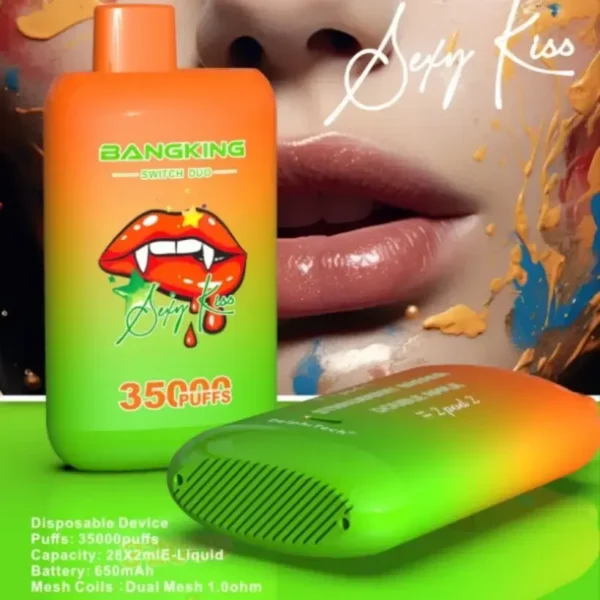 Bang King 35000 Puffs Retile Vape Swith Duo 2 in 1 Buy 2 Pieces Single Pack 10 Bang King 35000 Puffs Retile Vape Swith Duo 2 in 1 Buy 2 Pieces Single Pack