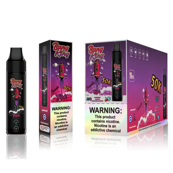 Bang King 50000 Puffs 50k Disposable Vape Wholesale 3 in 1 Triple Flavors Free Shipping