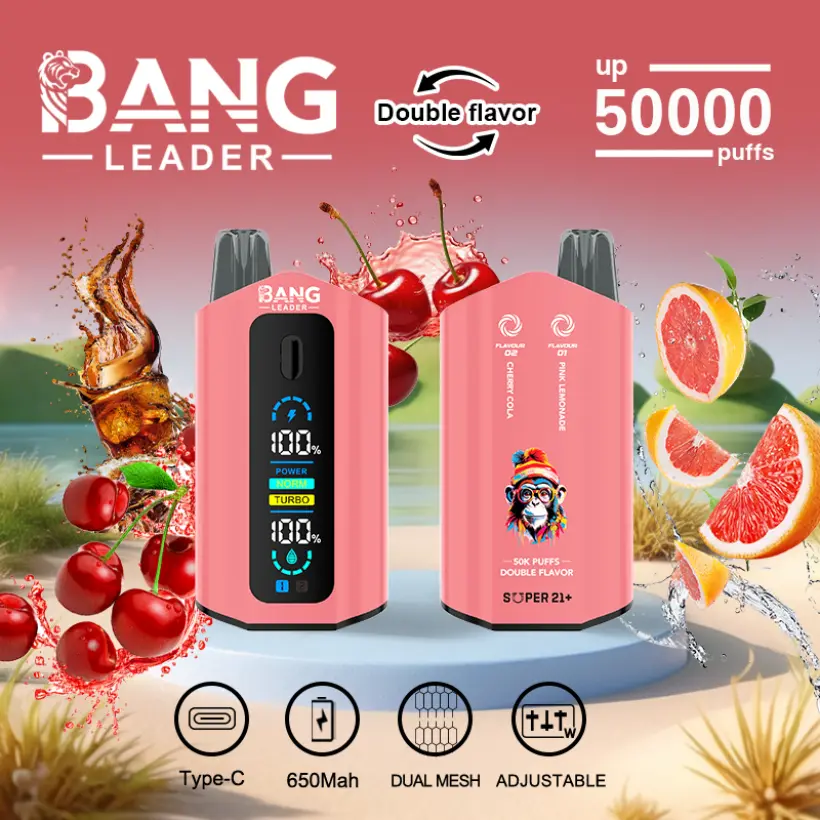 Bang Leader 50k Puffs 2 in 1 Double Flavors Best Disposable Vape 50000 Free Shipping 2 Bang Leader 50k Puffs 2 in 1 Double Flavors Best Disposable Vape 50000 Free Shipping