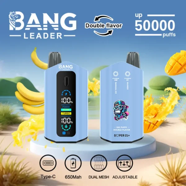 Bang Leader 50k Puffs 2 in 1 Double Flavors Best Disposable Vape 50000 Free Shipping 13 Bang Leader 50k Puffs 2 in 1 Double Flavors Best Disposable Vape 50000 Free Shipping
