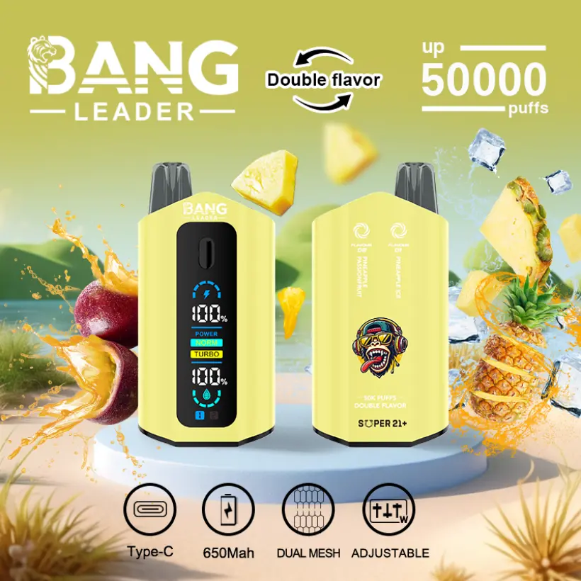 Bang Leader 50k Puffs 2 in 1 Double Flavors Best Disposable Vape 50000 Free Shipping 5 Bang Leader 50k Puffs 2 in 1 Double Flavors Best Disposable Vape 50000 Free Shipping