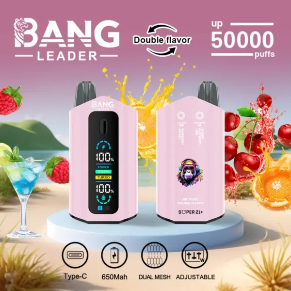 Bang Leader 50k Puffs 2 in 1 Double Flavors Best Disposable Vape 50000 Free Shipping 10 Bang Leader 50k Puffs 2 in 1 Double Flavors Best Disposable Vape 50000 Free Shipping