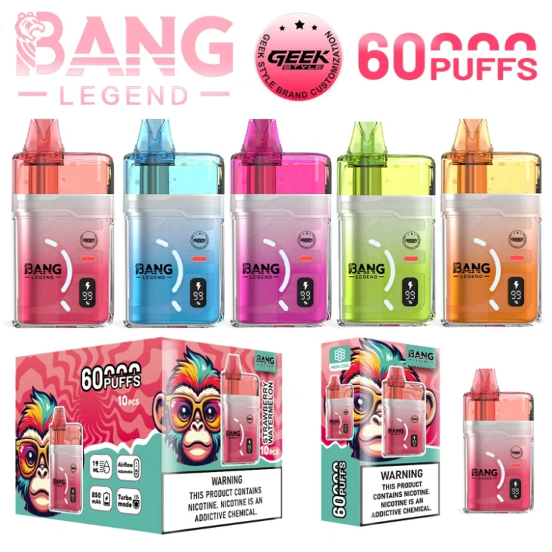 12 Flavors, 60k Puffs & Free EU Shipping: The Bang 2-in-1 Refillable Vape Guide 6 Bang Legend 60000 Puffs 60k Dispposable Vape GEEK Free Shipping Wholesale