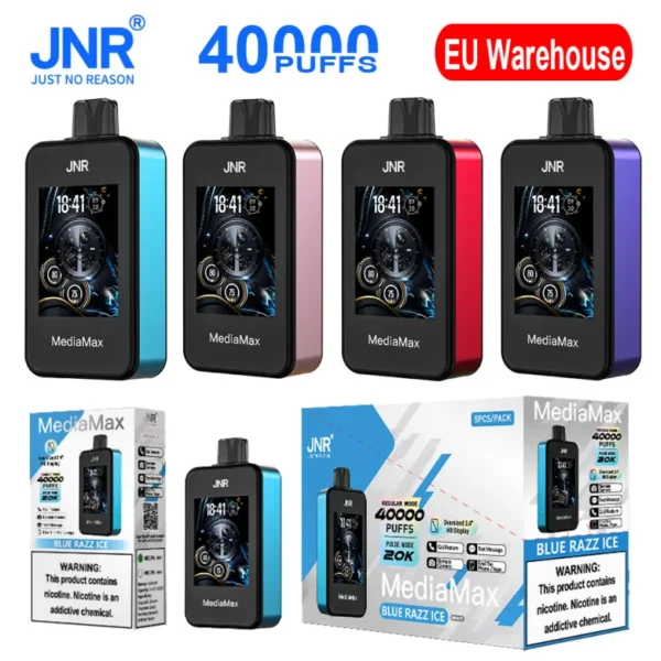 EU Vape JNR 40k Puffs 40000 Media Max Disposable Vaper Free Shipping
