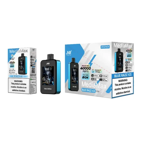EU Vape JNR 40k Puffs 40000 Media Max Disposable Vaper Free Shipping