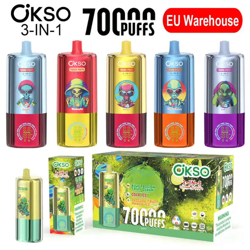 EU Vape OKSO 70000 Puffs 70k 3 in 1 Vaper Wholesale Free Shipping 1 EU Vape OKSO 70000 Puffs 70k 3 in 1 Vaper Wholesale Free Shipping