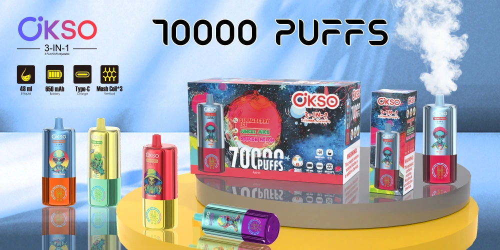 EU Vape OKSO 70000 Puffs 70k 3 in 1 Vaper Wholesale Free Shipping 17 EU Vape OKSO 70000 Puffs 70k 3 in 1 Vaper Wholesale Free Shipping