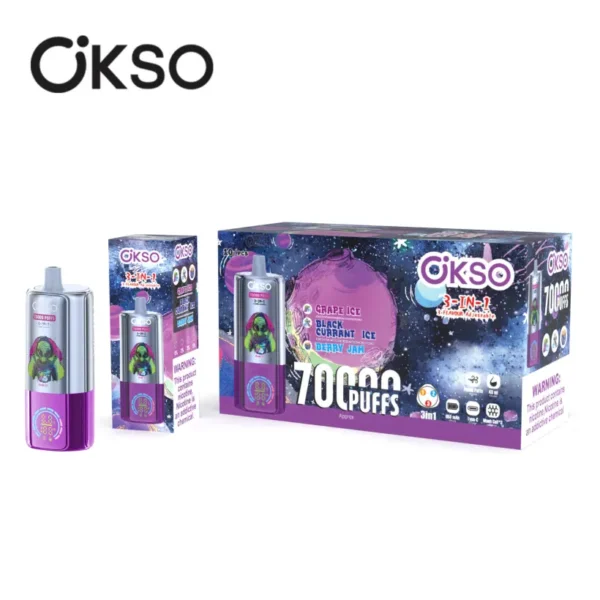 EU Vape OKSO 70000 Puffs 70k 3 in 1 Vaper Wholesale Free Shipping 11 EU Vape OKSO 70000 Puffs 70k 3 in 1 Vaper Wholesale Free Shipping