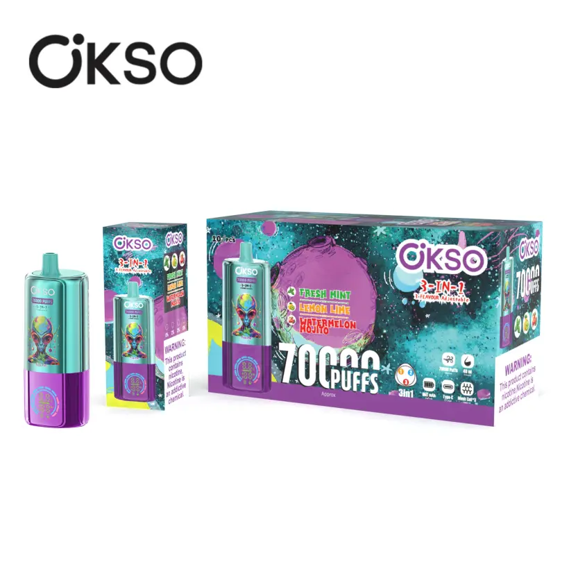 EU Vape OKSO 70000 Puffs 70k 3 in 1 Vaper Wholesale Free Shipping 5 EU Vape OKSO 70000 Puffs 70k 3 in 1 Vaper Wholesale Free Shipping