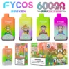 FYCOS 60K Puffs Disposable Vape 60000 2 in 1 Dual Flavors Free Shipping