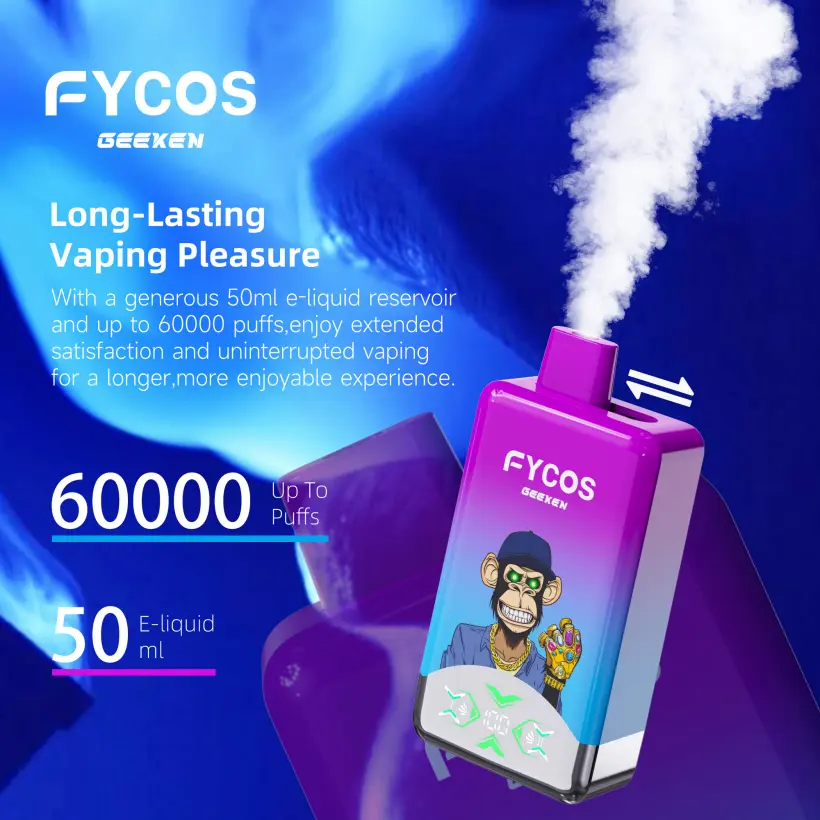FYCOS 60K Puffs Disposable Vape 60000 2 in 1 Dual Flavors Free Shipping 2 FYCOS 60K Puffs Disposable Vape 60000 2 in 1 Dual Flavors Free Shipping