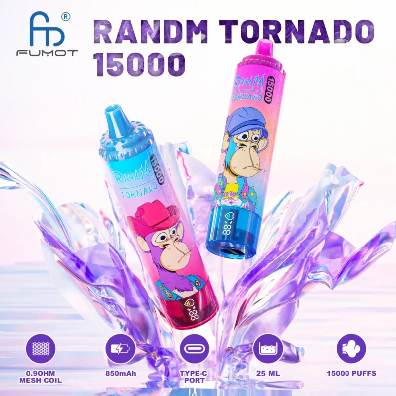 Fumot 15000 Puffs 15k Randm Disposable Vape Wholesale Free Shipping EU Warehouse