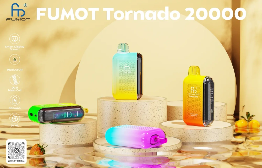 Fumot 20000 Puffs 20k Torando Disposable Vape Free Shipping EU Warehouse